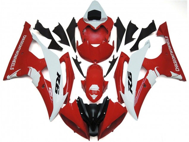 Descuento Carenados Moto Yamaha YZF R6 2008-2016 - Blanco Rojo Negro