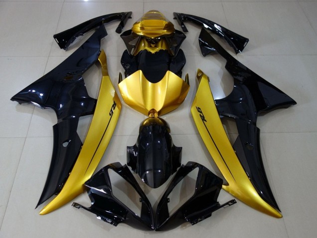 Descuento Carenados Moto Yamaha YZF R6 2008-2016 - Oro Negro Brillante