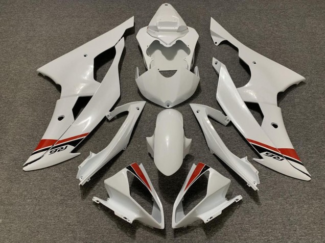 Descuento Kits Carenados Moto Yamaha YZF R6 2008-2016 - Blanco Perla Rojo