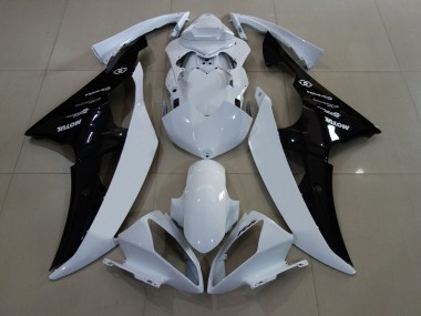Descuento Carenados Moto Yamaha YZF R6 2008-2016 - Blanco Negro Brillante