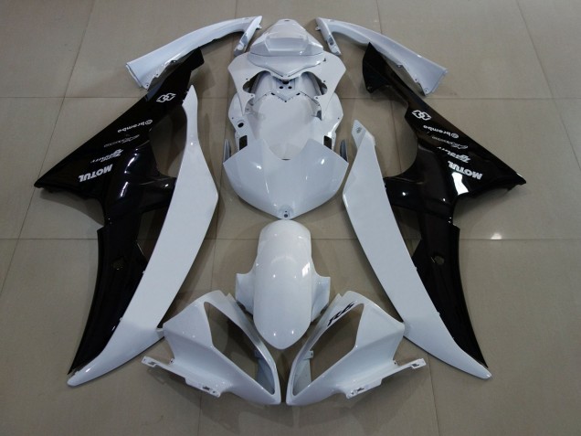 Descuento Carenados Moto Yamaha YZF R6 2008-2016 - Blanco Negro Brillante