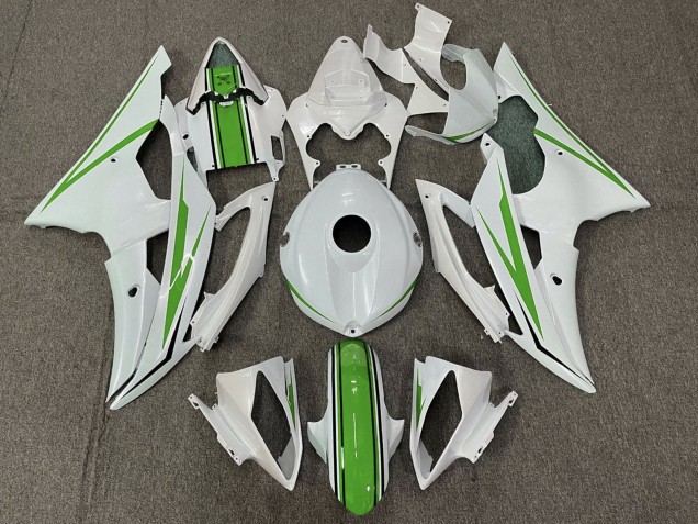 Descuento Carenado Moto Yamaha YZF R6 2008-2016 - Blanco Verde
