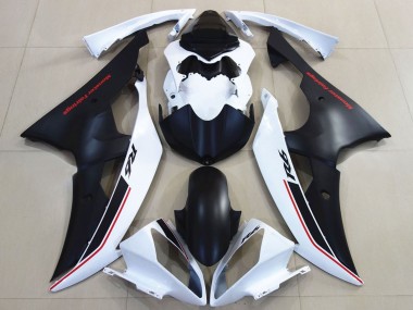 Descuento Carenados Moto Yamaha YZF R6 2008-2016 - Blanco Negro Mate Rojo