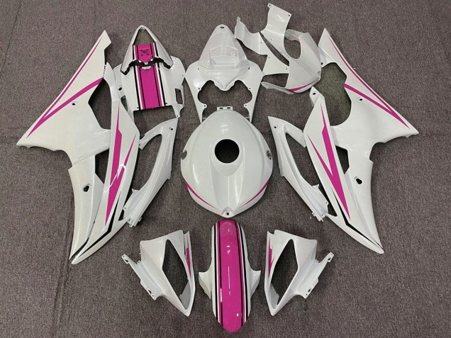 Descuento Carenados Moto Yamaha YZF R6 2008-2016 - Blanco Rosa