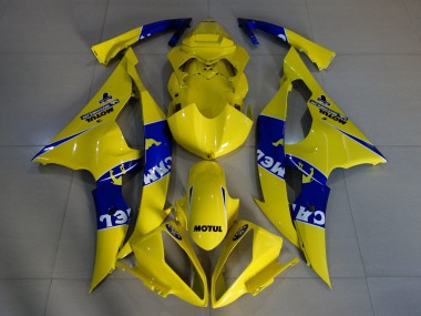 Descuento Carenados Moto Yamaha YZF R6 2008-2016 - Amarillo Azul Camello Motul Michelin
