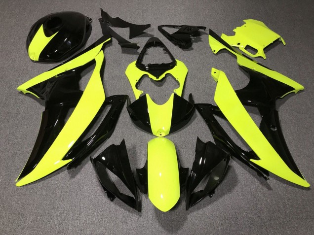 Descuento Carenados Moto Yamaha YZF R6 2008-2016 - Amarillo Negro Brillante