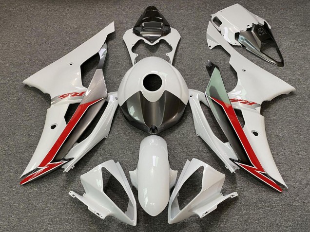 Descuento Carenados Moto Yamaha YZF R6 2008-2016 - Blanco Perla Rojo