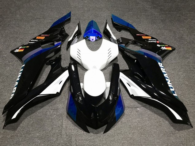 Descuento Carenados Moto Yamaha YZF R6 2017-2023 - Blanco Azul Negro Brillante