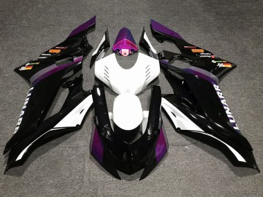 Descuento Carenados Moto Yamaha YZF R6 2017-2023 - Blanco Púrpura Negro Brillante