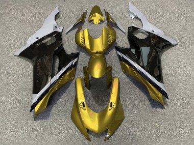 Descuento Carenados Moto Yamaha YZF R6 2017-2023 - Gris Oro Negro Brillante