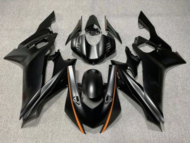 Descuento Carenados Moto Yamaha YZF R6 2017-2023 - Negro Mate Naranja