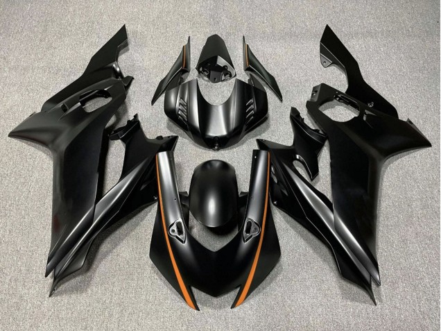 Descuento Carenados Moto Yamaha YZF R6 2017-2023 - Negro Mate Naranja