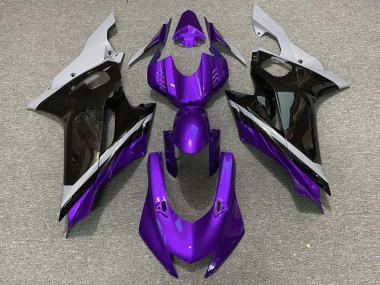 Descuento Carenados Moto Yamaha YZF R6 2017-2023 - Gris Púrpura Negro Brillante