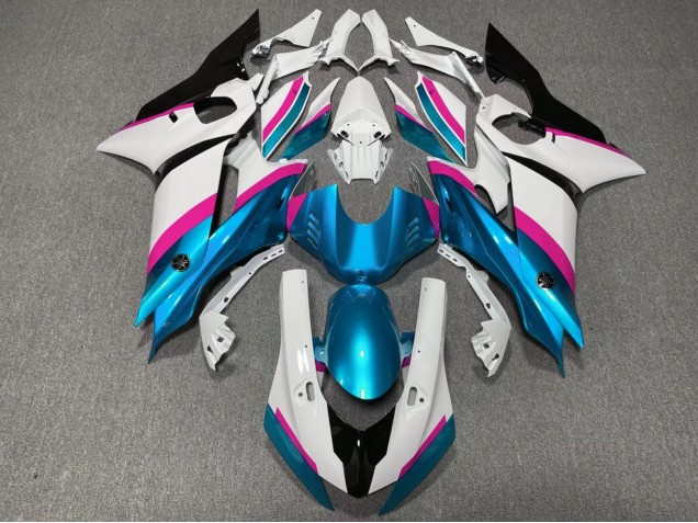 Descuento Carenados Moto Yamaha YZF R6 2017-2023 - Blanco Rosa Azul Negro