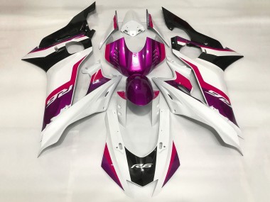 Descuento Carenados Moto Yamaha YZF R6 2017-2023 - Blanco Rojo Púrpura Negro