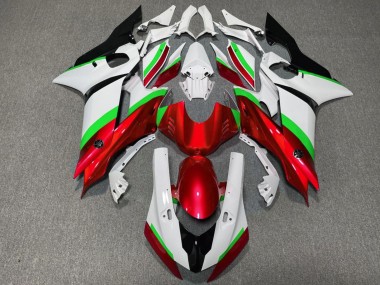 Descuento Carenados Moto Yamaha YZF R6 2017-2023 - Blanco Neon Verde Rojo Negro