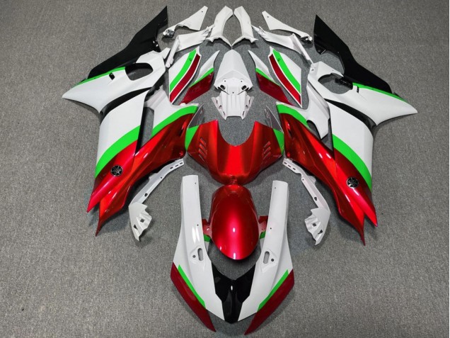 Descuento Carenados Moto Yamaha YZF R6 2017-2023 - Blanco Neon Verde Rojo Negro