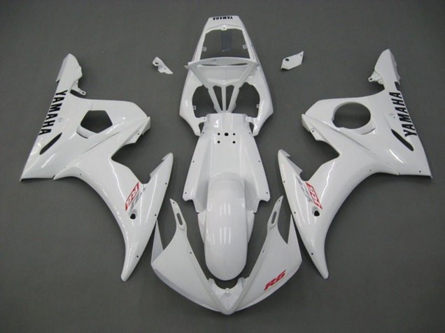 Descuento Carenados Moto Yamaha YZF R6 2005 - Blanco Rojo Negro