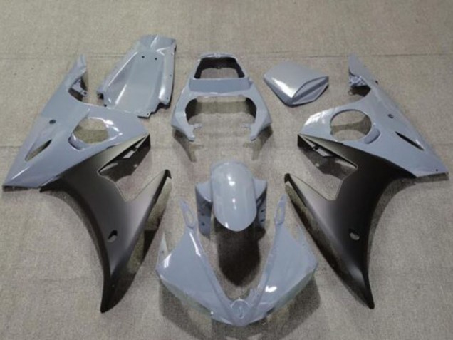 Descuento Carenados Moto Yamaha YZF R6 2005 - Nardo Gris Negro Mate