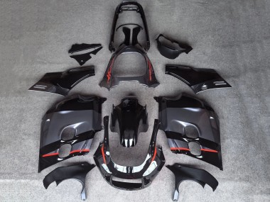 Descuento Carenados Moto Honda CBR1000F Hurricane 1987-1988 - Negro Brillante Gris Mate Rojo Línea