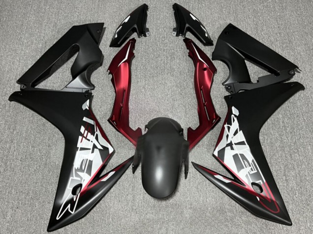 Descuento Carenados Moto Honda CBR650F 2014-2016 - Negro Mate Rojo