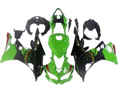 Descuento Carenados Moto Kawasaki ZX4R ZX-4RR 2019-2025 - Verde Negro Rojo