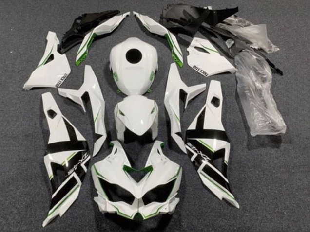 Descuento Carenados Moto Kawasaki ZX4R ZX-4RR 2019-2025 - Blanco Negro Verde