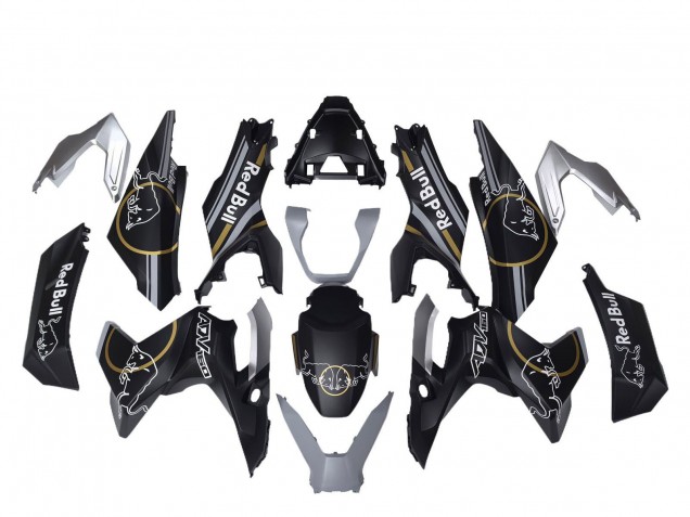 Descuento Carenados Moto Honda ADV160 2022-2024 - Negro Mate Oro Rojo Bull