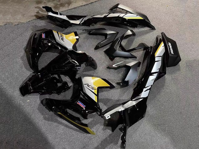 Descuento Carenados Moto Honda ADV160 2022-2024 - Plata Amarillo Negro Brillante HRC