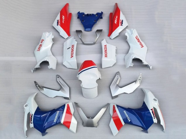 Descuento Carenados Moto Honda ADV160 2022-2024 - Blanco Rojo Azul HRC