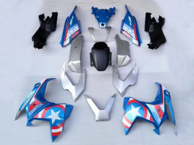 Descuento Carenados Moto Honda ADV160 2022-2024 - Plata Azul Rojo Blanco Estrella