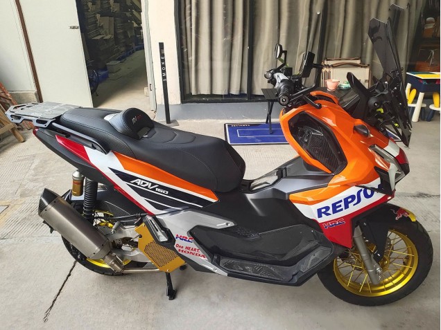 Descuento Carenados Moto Honda ADV160 2022-2024 - Naranja Blanco Rojo Azul Repsol Rojo Bull