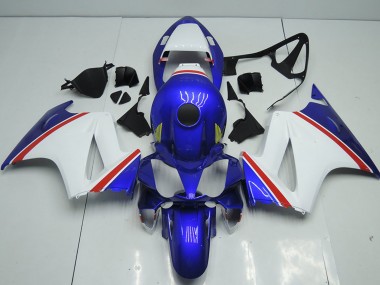 Descuento Carenados Moto Honda VFR 800 2002-2013 - Blanco Azul Rojo