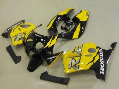 Descuento Carenados Moto Honda CBR250RR MC19 1988-1989 - Amarillo Negro Brillante