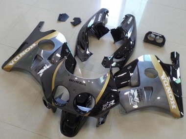 Descuento Carenados Moto Honda CBR250RR MC22 1990-1998 - Gris Oro Negro Brillante