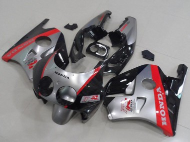Descuento Carenados Moto Honda CBR250RR MC22 1990-1998 - Plata Rojo Negro Brillante