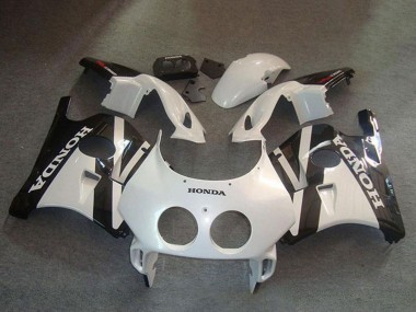 Descuento Kits Carenado Moto Honda CBR250RR MC22 1990-1998 - Blanco Negro Brillante