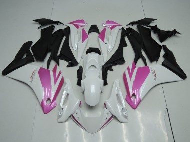 Descuento Carenados Moto Honda CBR250RR 2011-2015 - Blanco Rosa Negro Mate