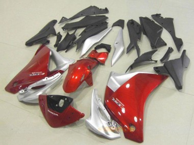 Descuento Carenado Moto Honda CBR250RR 2011-2015 - Plata Rojo