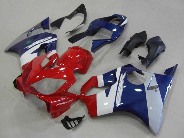 Descuento Carenados Moto Honda CBR600 F4i 2001-2003 - Blanco Azul Rojo