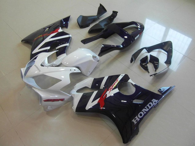 Descuento Carenados Moto Honda CBR600 F4i 2001-2003 - Blanco Negro Brillante F Sport