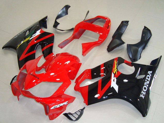 Descuento Carenado Moto Honda CBR600 F4i 2001-2003 - Rojo Negro Brillante