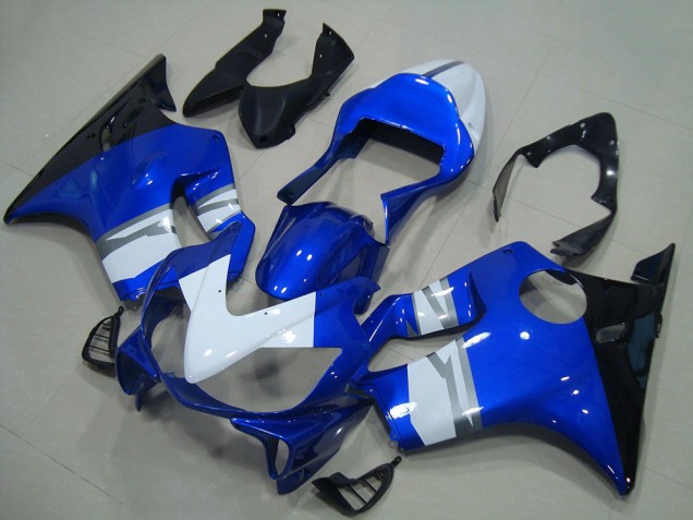 Descuento Carenados Moto Honda CBR600 F4i 2001-2003 - Blanco Azul Negro Brillante