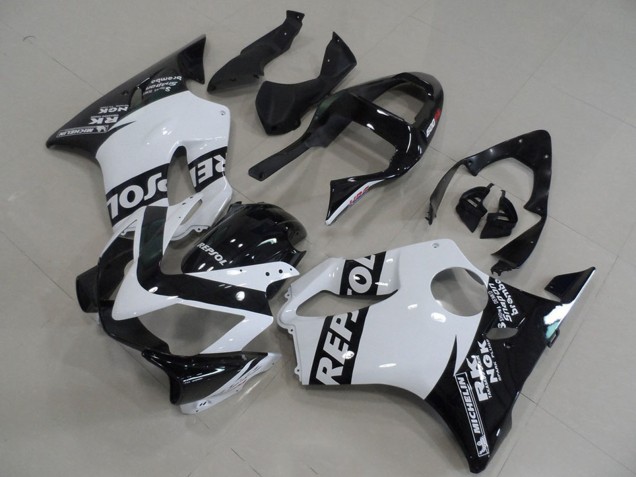 Descuento Carenados Moto Honda CBR600 F4i 2001-2003 - Blanco Negro Brillante Repsol
