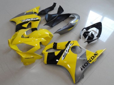 Descuento Carenados Moto Honda CBR600 F4i 2004-2007 - Amarillo Plata Negro Brillante