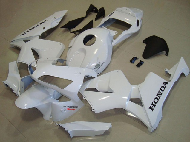 Descuento Carenados Moto Honda CBR600RR 2003-2004 - Blanco Negro Calcomanía