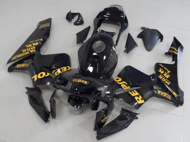 Descuento Carenados Moto Honda CBR600RR 2003-2004 - Negro Brillante Oro Repsol