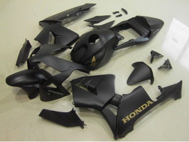 Descuento Carenados Moto Honda CBR600RR 2003-2004 - Negro Mate Oro Calcomanía
