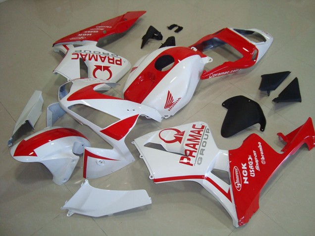 Descuento Carenados Moto Honda CBR600RR 2003-2004 - Blanco Rojo Pramac