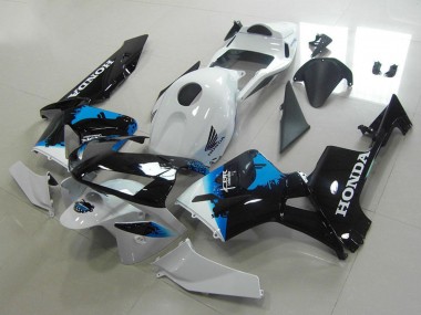 Descuento Carenados Moto Honda CBR600RR 2003-2004 - Blanco Azul Negro Brillante